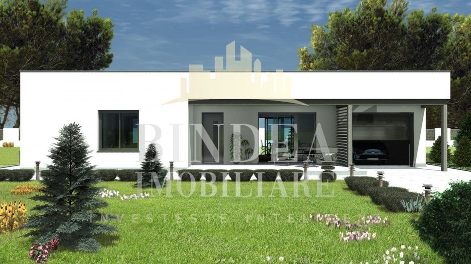 Casa individuala parter cu garaj 813mp teren an 2024 - Poză 2