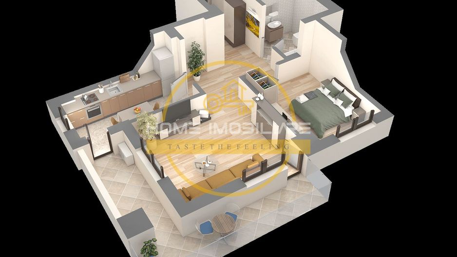 Apartament 2 camere etaj intermediar bloc nou- zona Podu Ros - Poză 2