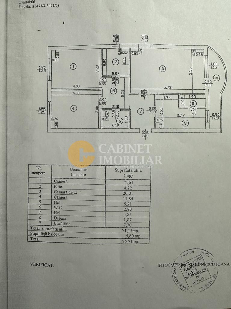 3 Camere Decomandat - ETAJ 2 - Zona Nicolina Rond Vechi - Bloc 1987 - Poză 13