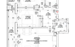 Apartament 3 camere, proiect nou, Calea Surii Mici, Sibiu - Schiță 2