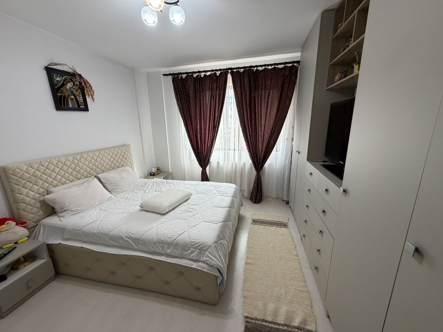 AP. 3 CAMERE - CURTE 77 MP, PARCARE INCLUSA, MOBILAT MODERN, COMIS 0% - Poză 3