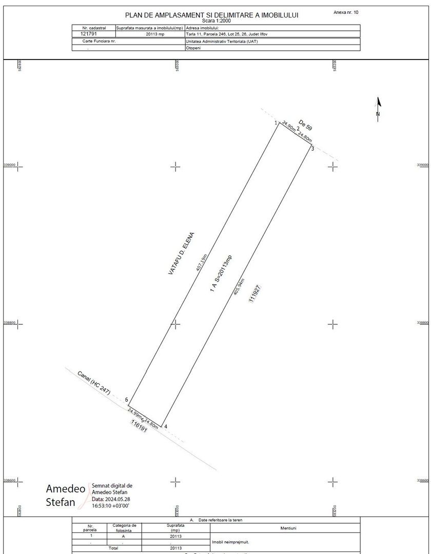 Teren de vanzare 20.113 mp în Otopeni, Odăi. - Schiță 5
