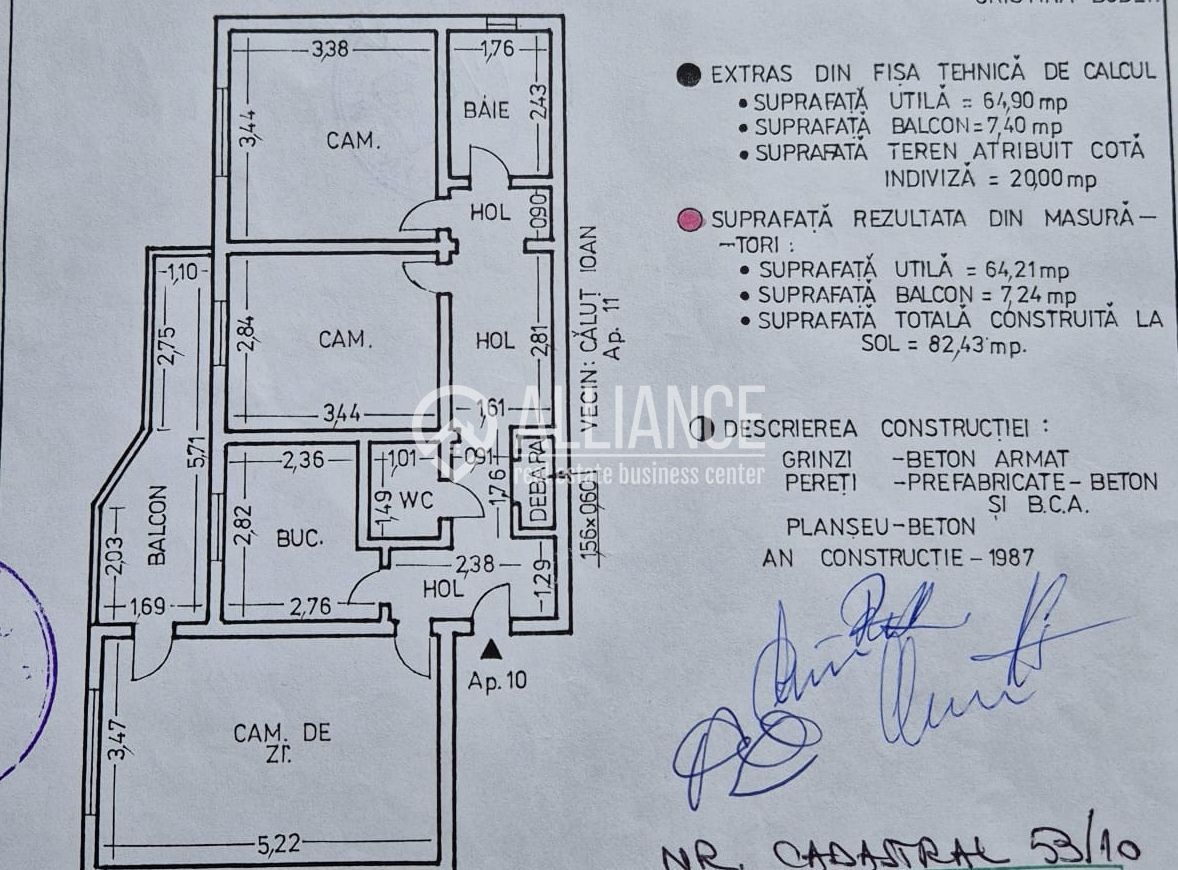INEL 2 APARTAMENT MODERN3 CAMERE DECOMADATE 72 MP - Poză 10