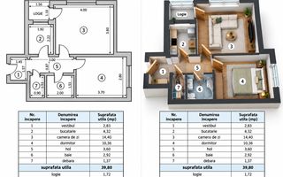 Apartament 2 camere, Hala Centrala, etaj 8, vedere panoramica, renovat - Poză 10
