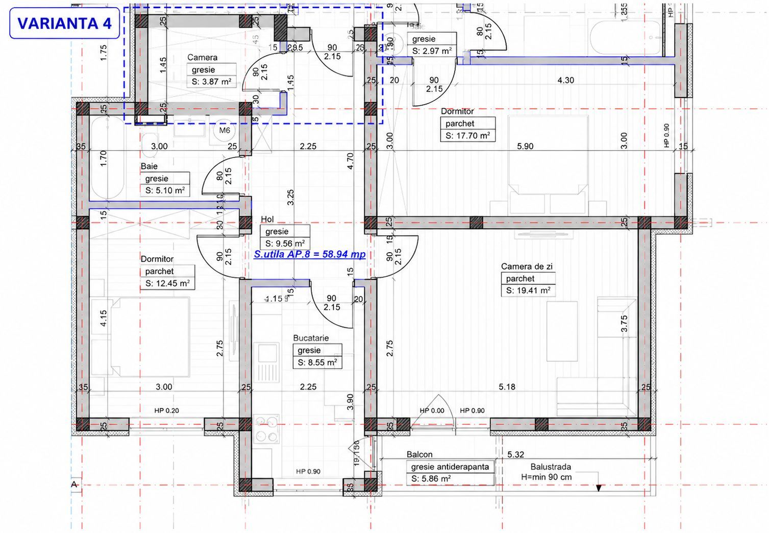 COMISION 0%|Apartament 2 camere | 53,87 mp | Giroc | Parcare Inclusa - Poză 10