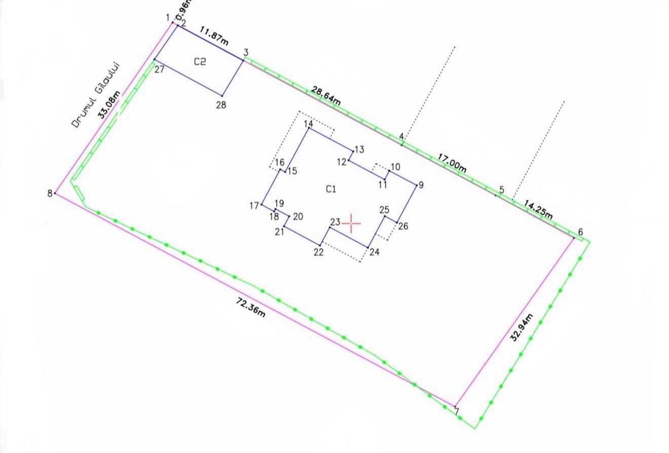 Berceni – Teren 2.381 mp, deschidere 33,08 m - construcție pe teren - Poză 4