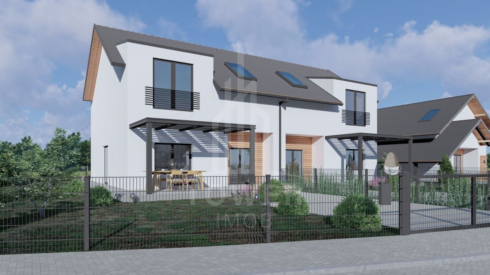 Casă Tip Duplex INDEPENDENTĂ ENERGETIC - Cartier NOU - Poză 1
