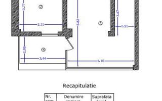 OPORTUNITATE | APARTAMENT 2 CAMERE |PARCUL CIRCULUI |BLOC NOU |PARCARE - Schiță 8
