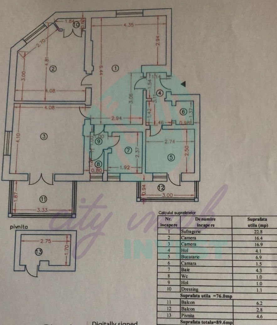 Apartament cu 3 camere renovat si cu parcare - Poză 3