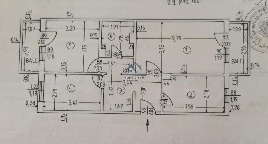Apartament 3 camere de vânzare, Cartier Popa Șapcă - Schiță 10