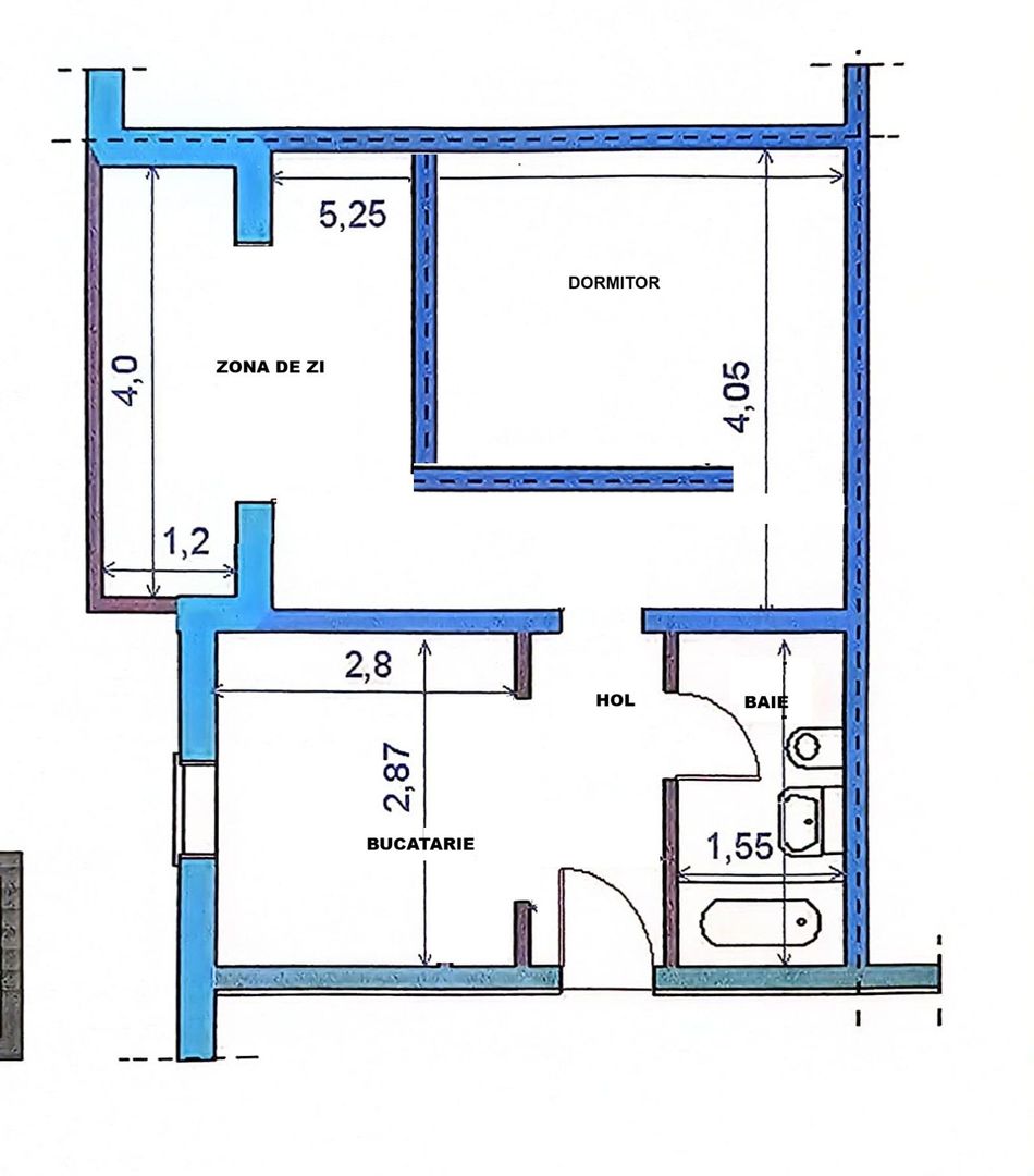 Apartament cu 1 cameră, etaj 1, nemobilat, zona GARA - CET; - Poză 8