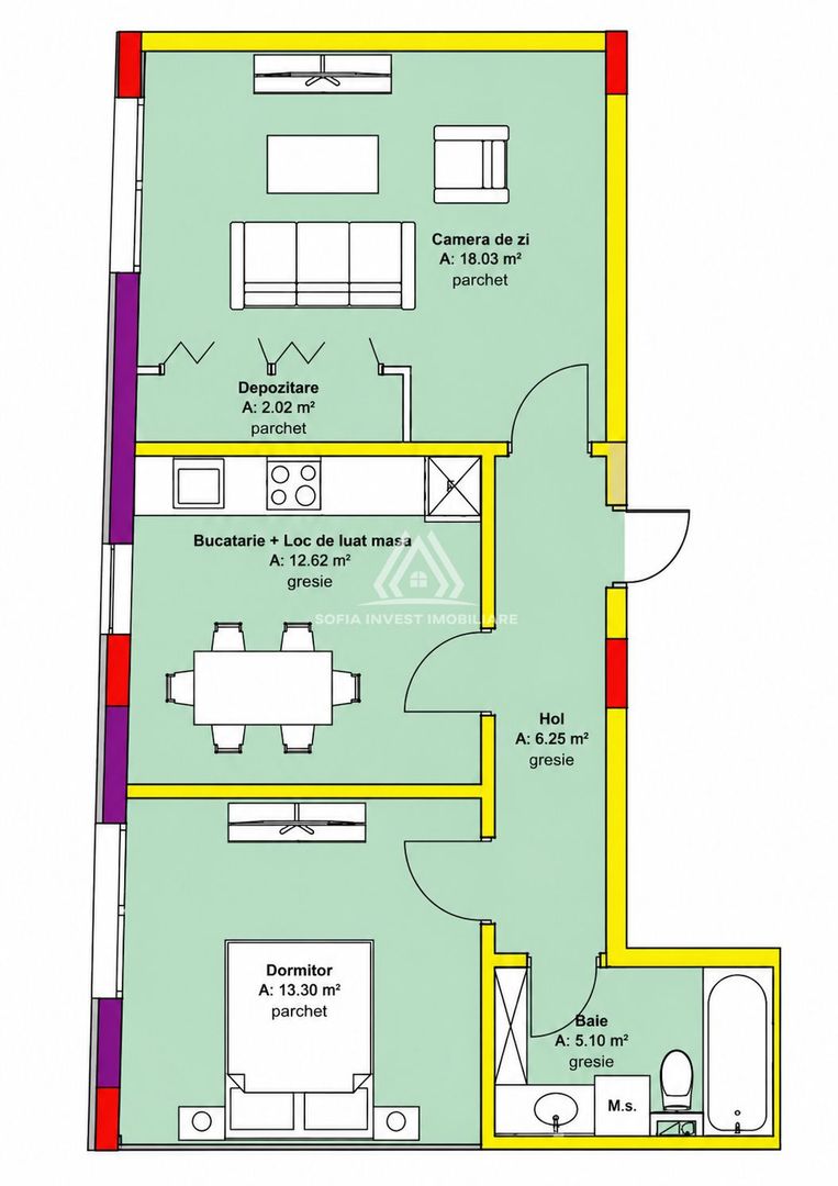 Apartament  2 camere 57mp zona Oasului - Poză 1