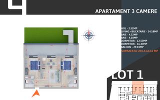 Apartament 3 camere cu GRADINA,Incalz.pardoseala,Pallady,Metrou - Poză 2