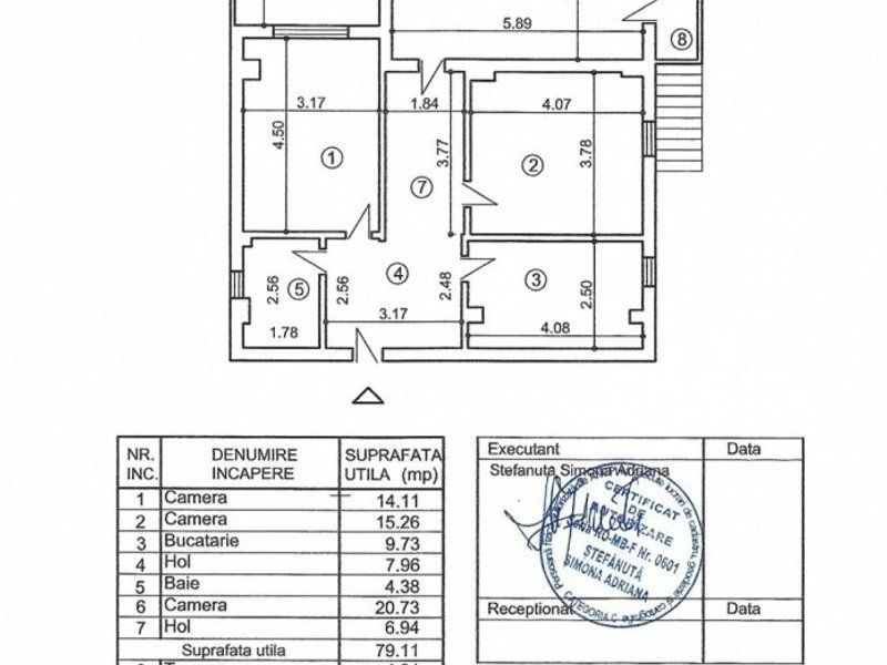 Apartament 3 camere si curte proprie aprox 80 mp biserica Bazilescu - Poză 10
