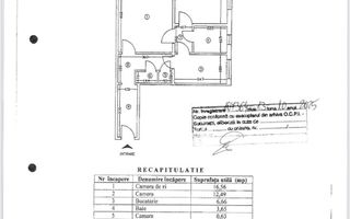2 Camere - 55MP | Circular | Reabilitat | 2 Lifturi | M Raul Doamnei - Schiță 15