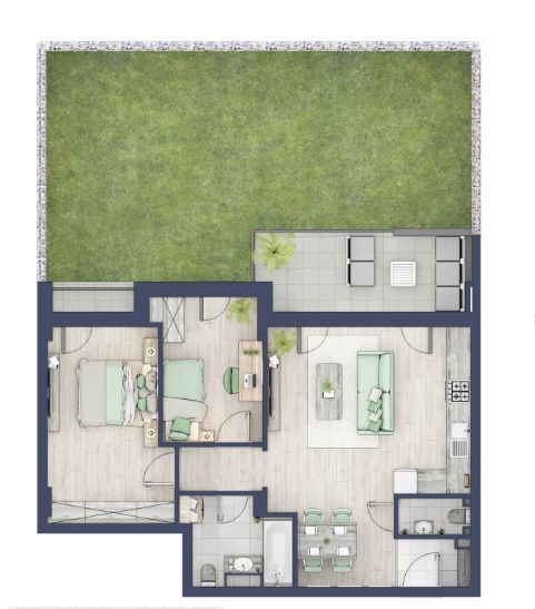 Chirie apartament 3 camere - Pet Friendly - Turnisor, Sibiu - Schiță 30