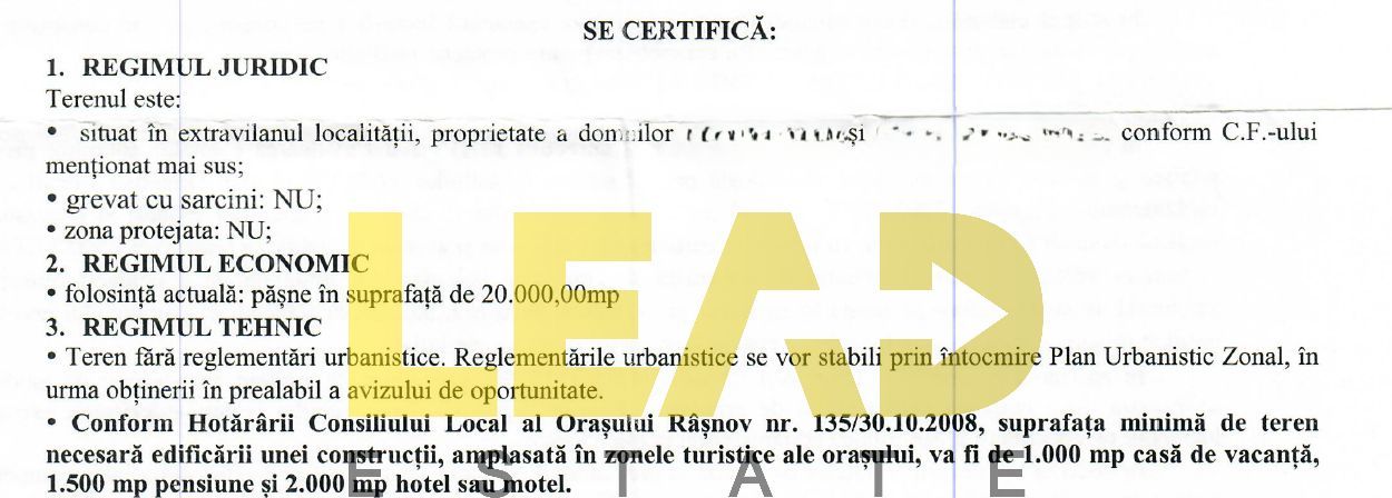 Comision 0%, Teren Extravilan superb, Cheile Rasnoavei - Poză 3