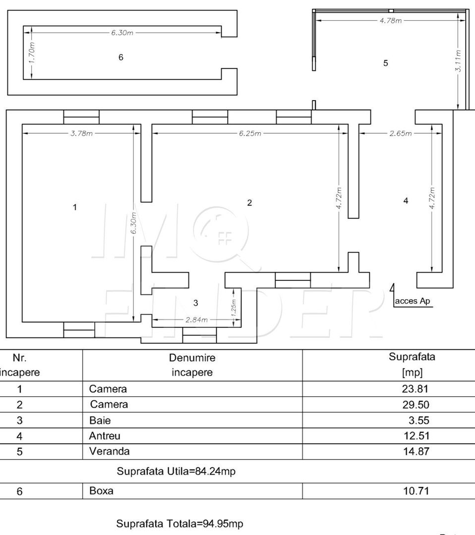 Vanzare apartament la casa 84 mp,  zona centrala, curte 200mp - Poză 8
