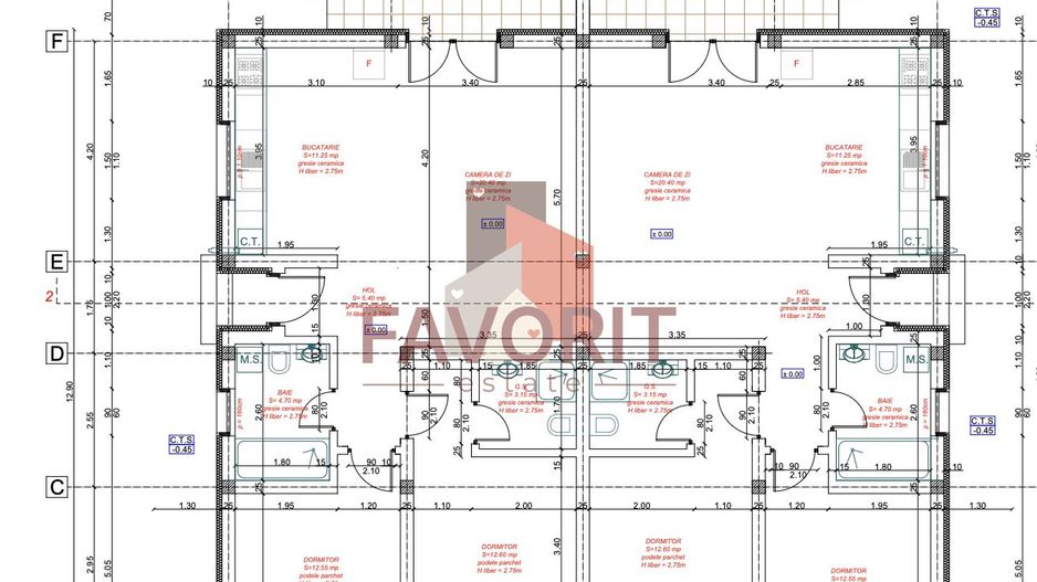 Duplex 3 camere pe parter | 70mp | 310mp teren | Calea Urseni - Schiță 11