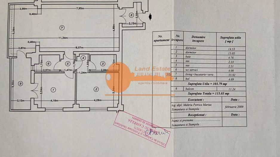 3 camere Orhideea Gardens ( parcare-boxa ) - Poză 14