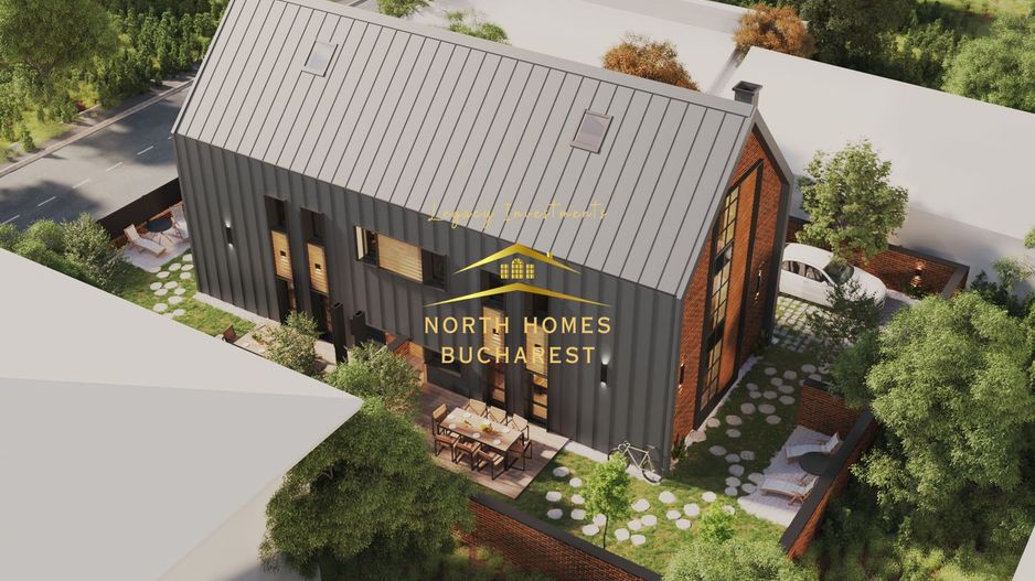 Duplex moder 4 camere, 3 bai, 2 locuri de parcare - Bucurestii Noi - Poză 4