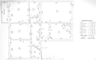 Apartament 4 camere decomandat centrala 83mp renovat etaj 1 Craiovita - Schiță 7