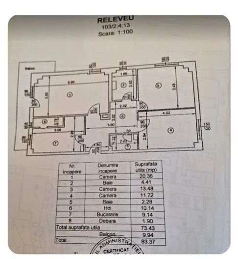 Apartament 3 camere, D, 83 mp, 105.000euro Lunca Cetatuii - Poză 11