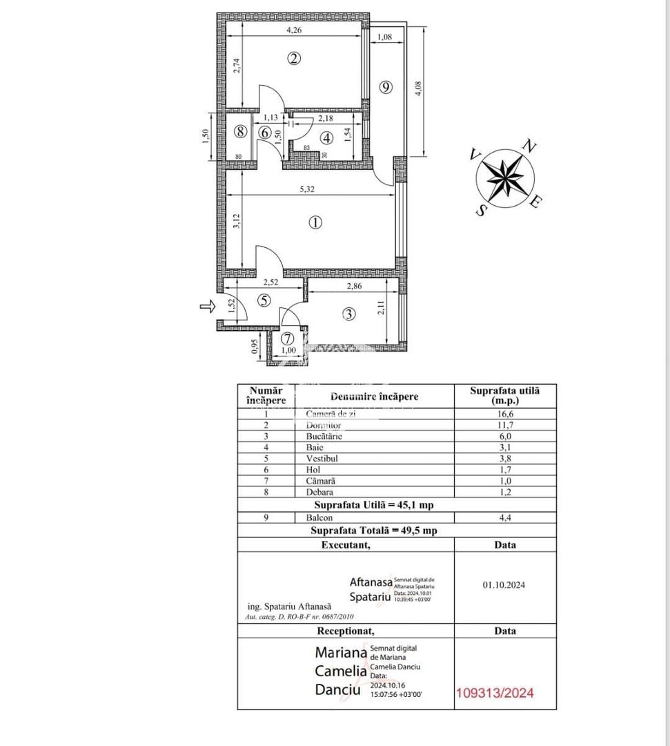Apartament 2 camere I 50mp I etaj 10/10 I necesita renovare I Bucurestii Noi - Poză 11