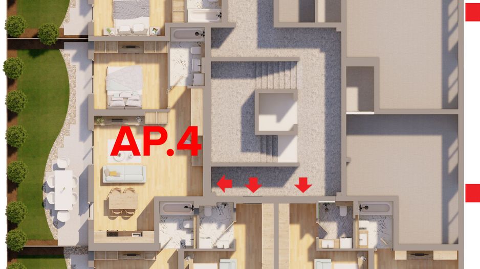 Viața la Parter cu Grădină Proprie, Ideală pentru Familia Cu Copii - Poză 3