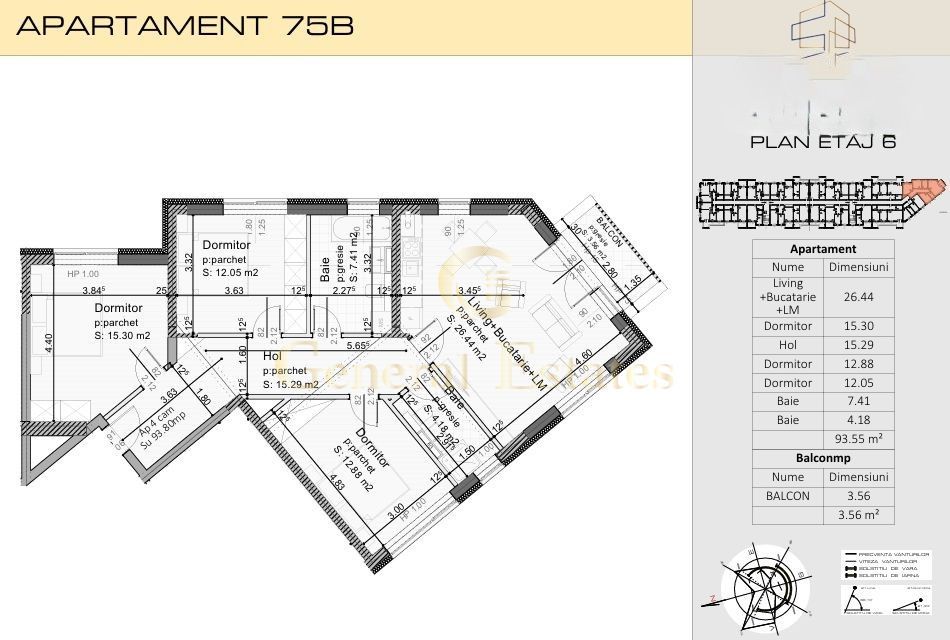Luminos, spațios, perfect compartimentat – 4 camere Open-Space - Poză 19