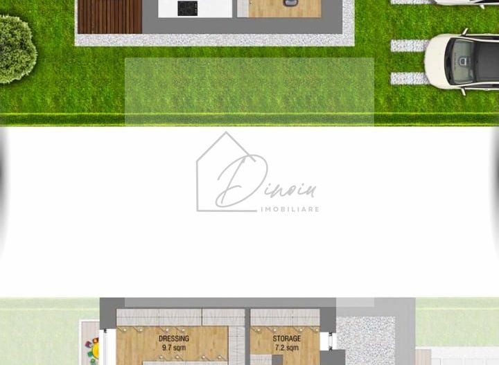 Vila pasiva (verde) de lux 4 camere Complex Amber Gardens Tunari - Poză 2