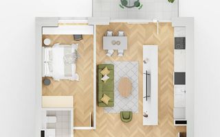 apartament 2 camera lakefield B1 - Schiță 1