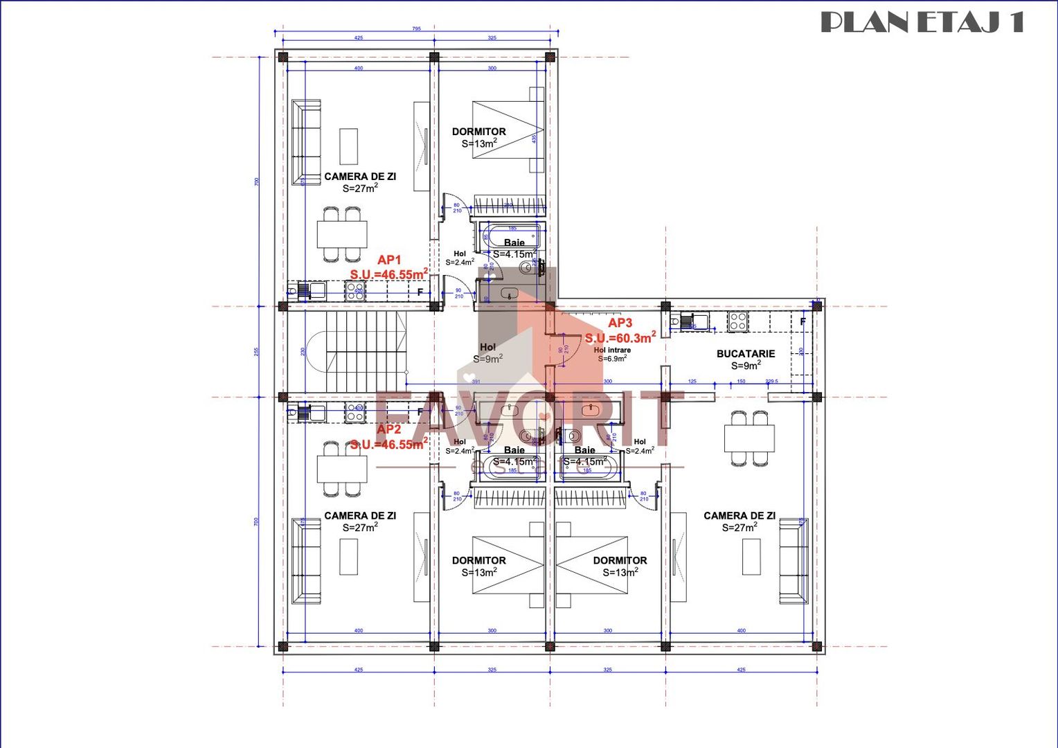 Apartamente de vanzare in Mosnita Noua | Zona Kaufland | Finisaje la alegere - Schiță 9