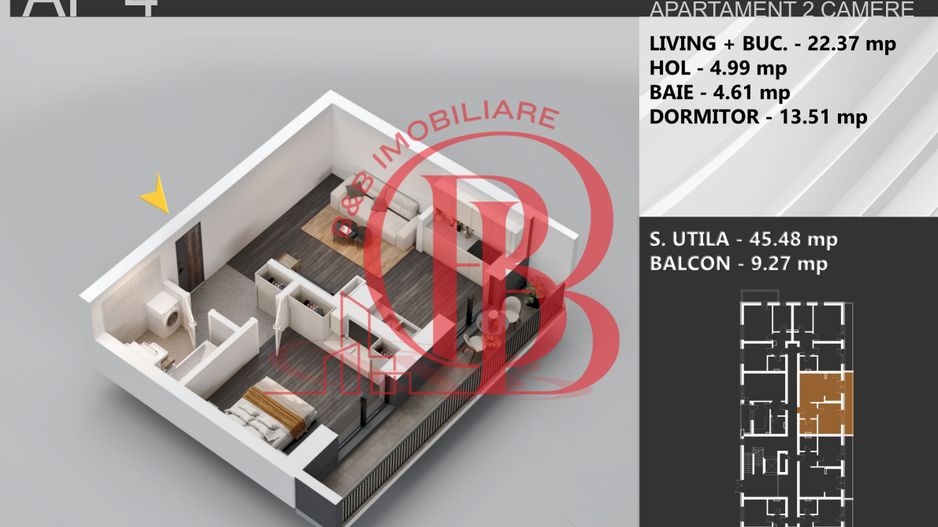Theodor Pallady Apartament 2 camere Finalizare Rapida - Schiță 2