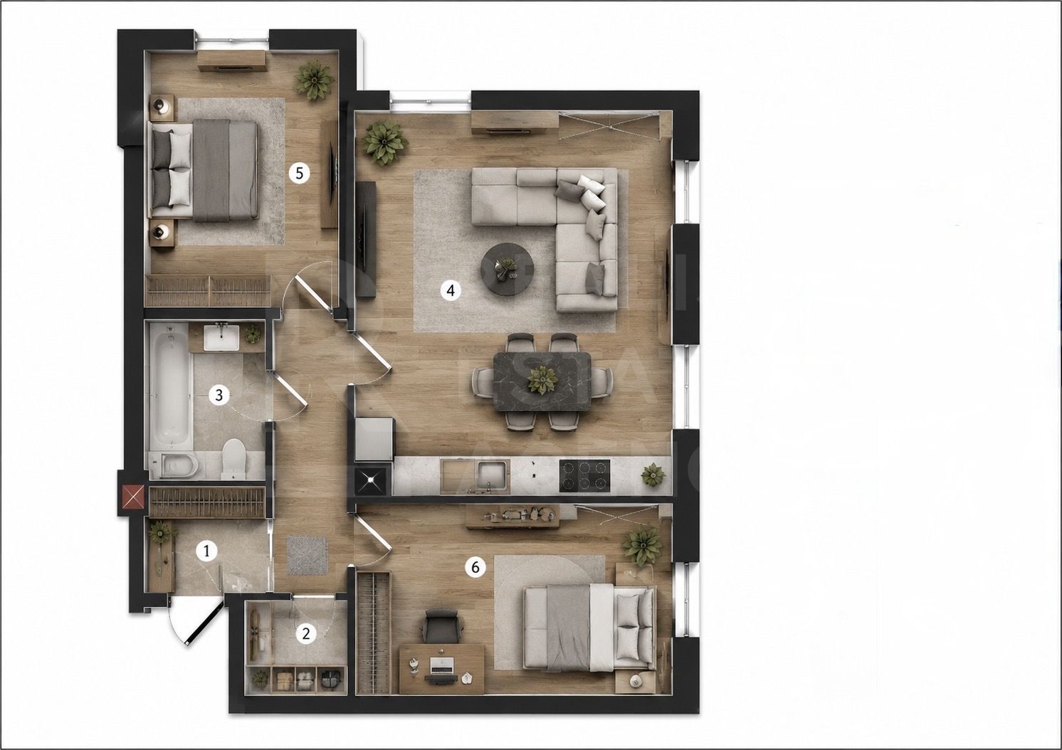 Vânzare, apartament, 2 camere, strada Bucovina, Ciocana - Poză 4