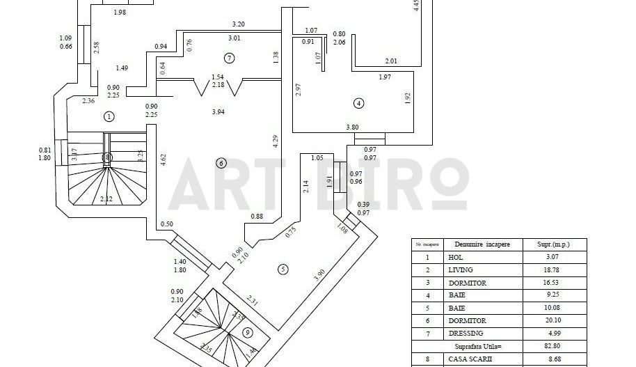 Zero comision, vila cocheta in zona Berzei, birou - comercial, 9' [M] - Schiță 16