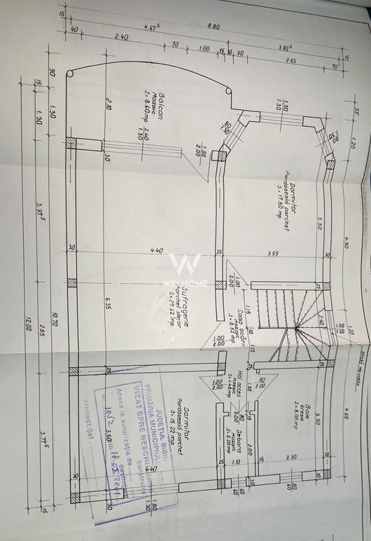 Casa - spatiu birouri, 2 corpuri de cladire - Sibiu - central - Schiță 13