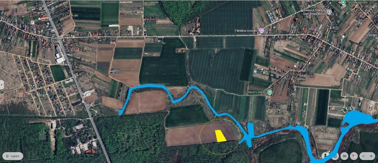 CIOLPANI, 1154 mp. teren intravilan lipit de Padurea Scrovistea - Poză 1