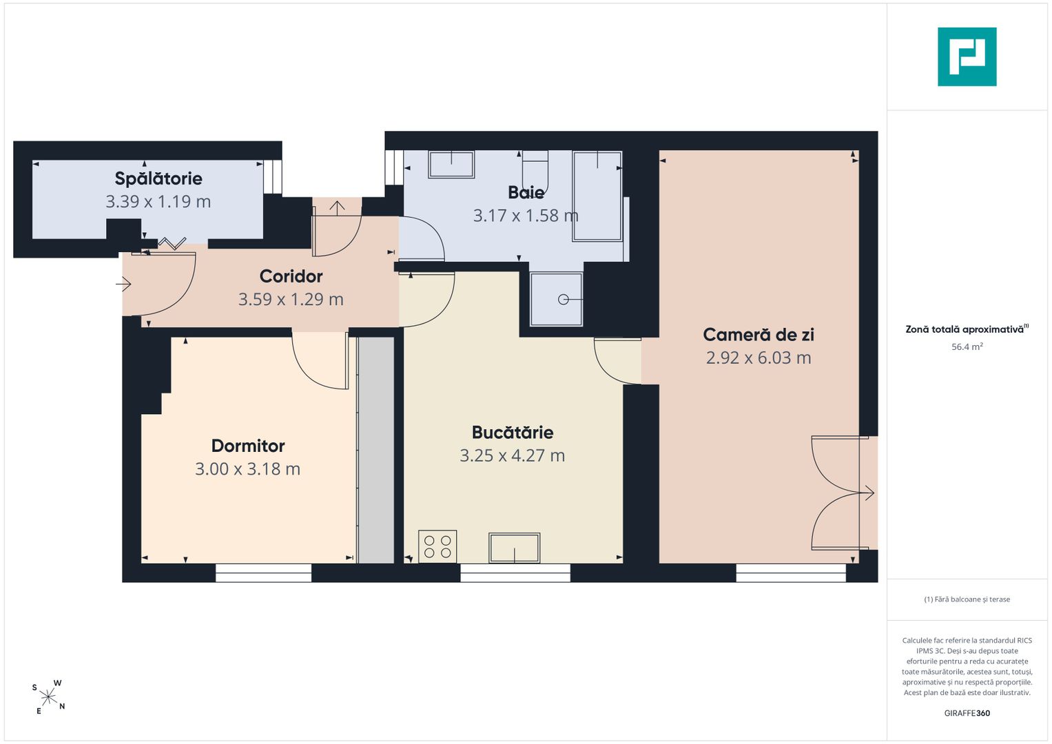 Apartament cu 2 camere și curte ultracentral - Poză 9