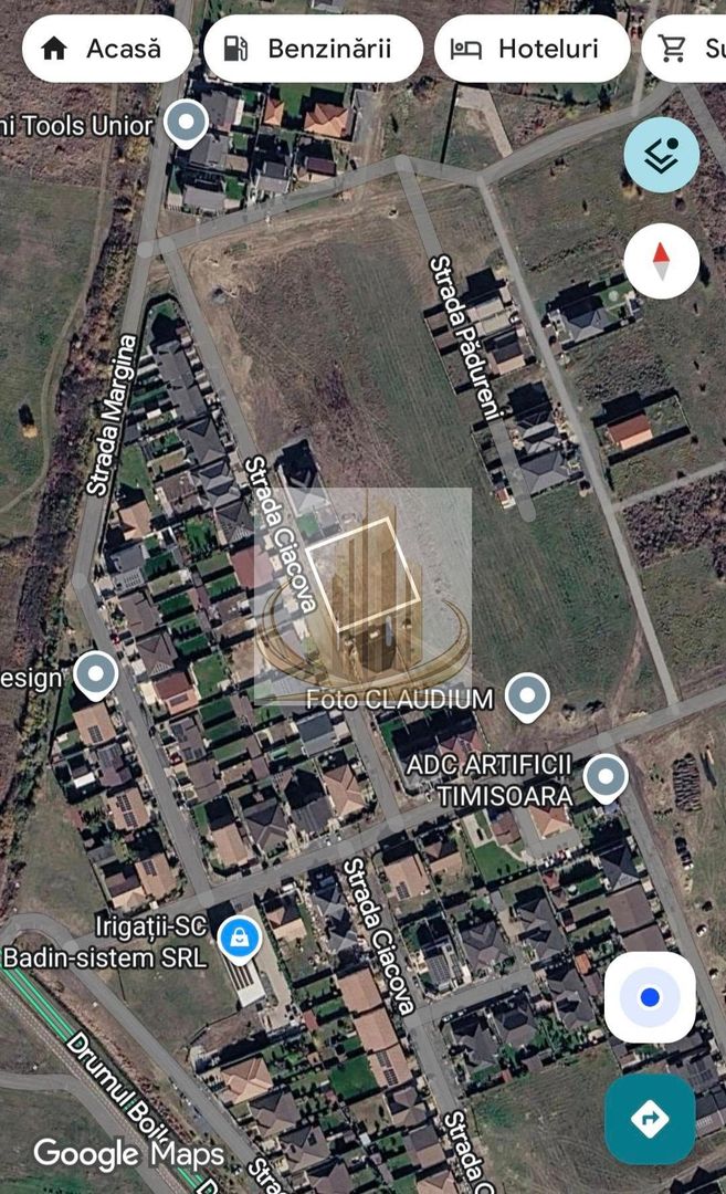 Teren 611 mp pentru duplex|2 fronturi|Toate utilitatile|Drumul Boilor - Poză 1