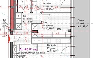 Apartament 3 camere 65,91 mp, terasă 21 mp, Sopor - Poză 8