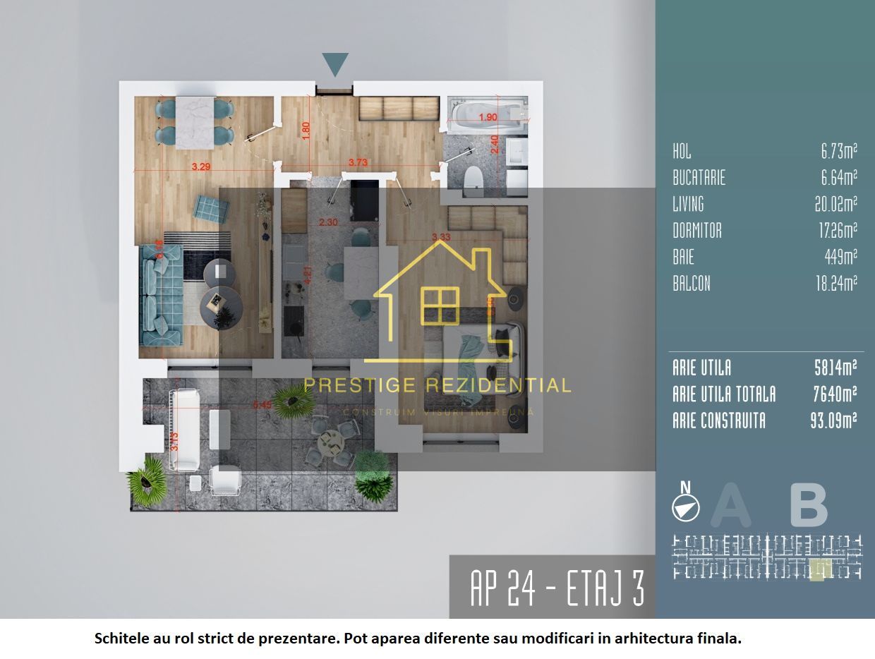 Apartament 2 cam ,INVESTITIE, Direct Dez, Comision 0, TITAN - Poză 1