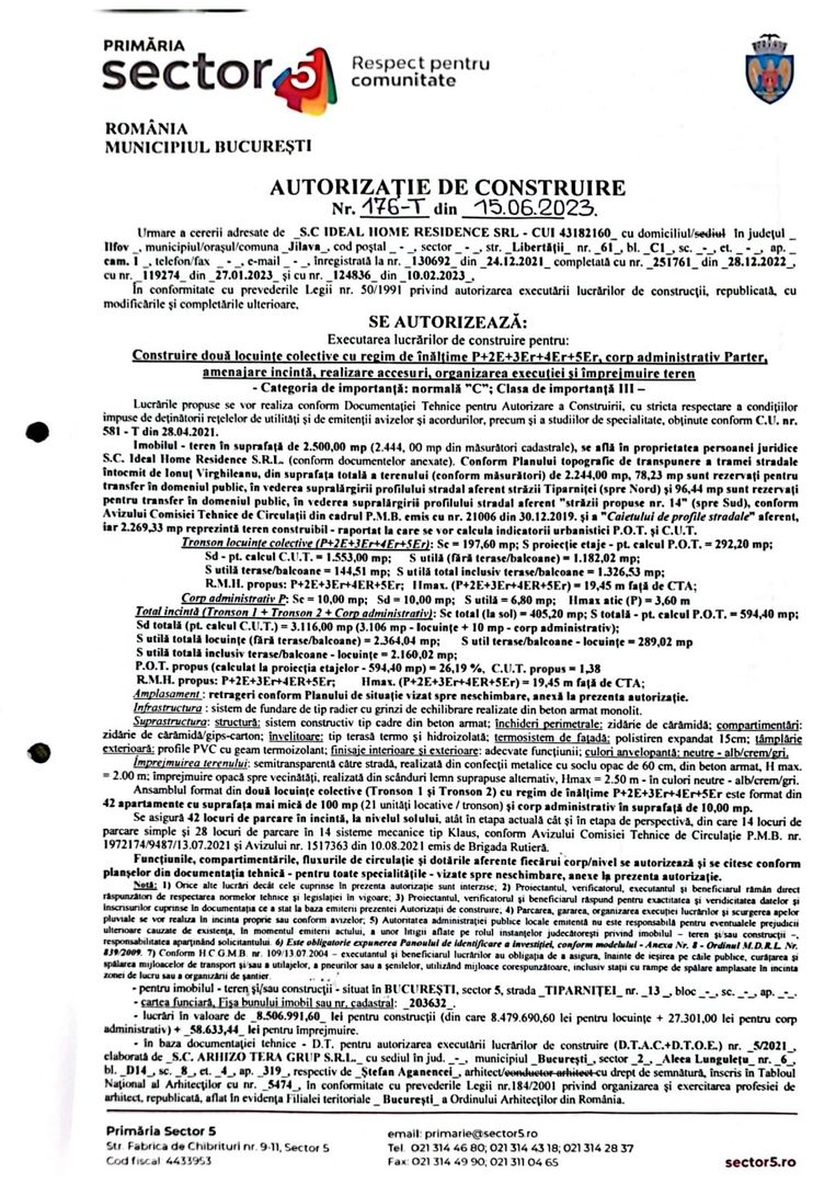 BRASADAS vinde teren INTRAVILAN zona GIURGIULUI 2444MP cu AUTORIZATIE - Poză 2