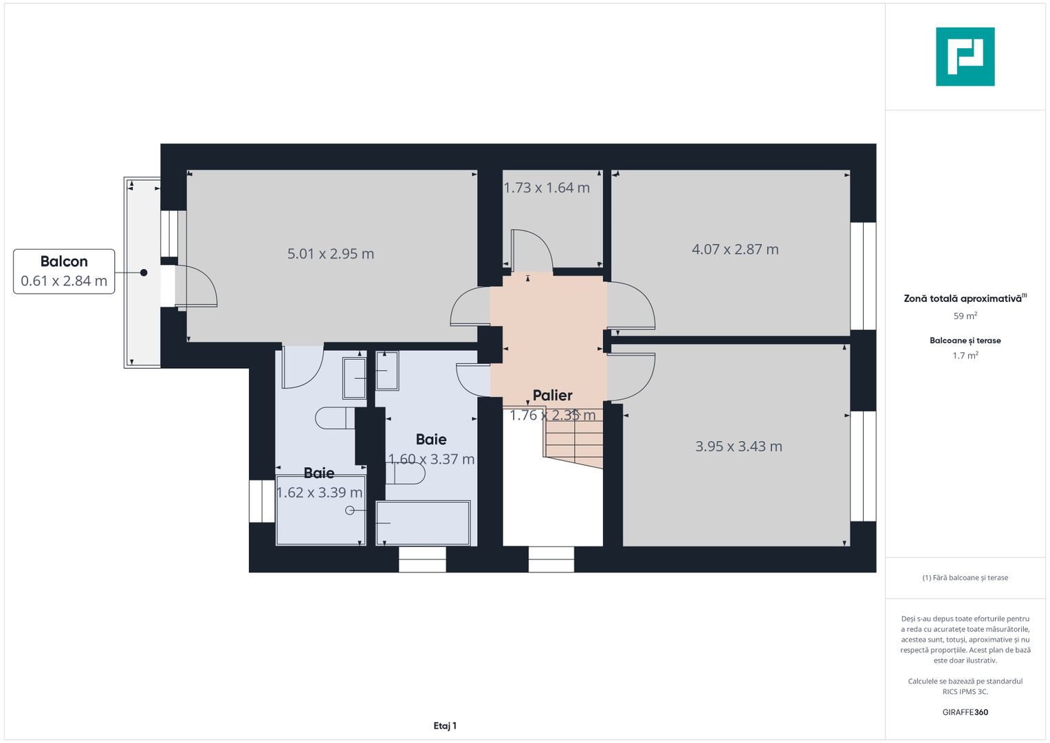 Duplex 5 camere  în cartier Europa Mosnița Nouă - Poză 25