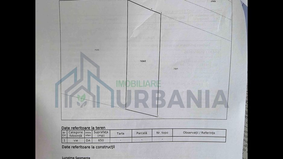 # De vanzare teren intravilan 650mp,asfalt,toate utilitatile - Poză 4