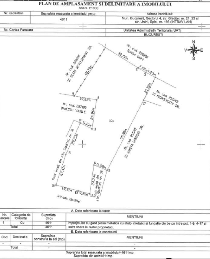 TEREN 5.913 MP – MIHAI BRAVU | 3 Deschideri | Metrou 380 m | - Schiță 10