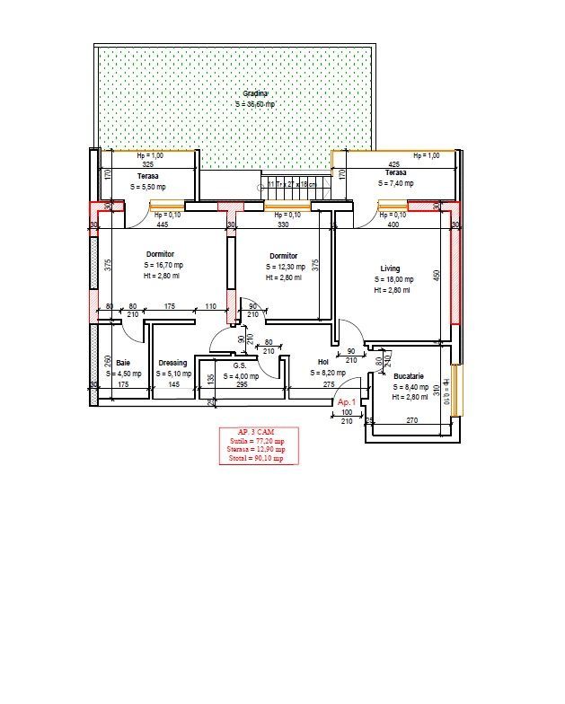 AP. 3CAM SPATIOS+CURTE IN BLOC P+3 / METROU N. TECLU-PALLADY! - Poză 1