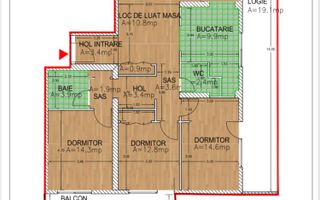 Apartament 4 camere I Nou I Decomandat I Balcon I Hipodrom - Poză 4