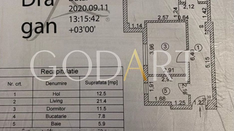 Apartament cu 2 camere | Decomandat | Imobil nou | Ready to move in - Schiță 13