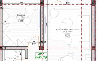 Apartament cu 2 camere si terasa de 8mp | Giroc | Profi - Poză 2